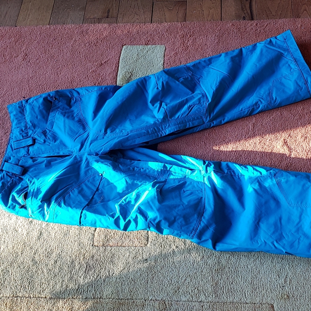 Obermeyer snow pants blue turquoise